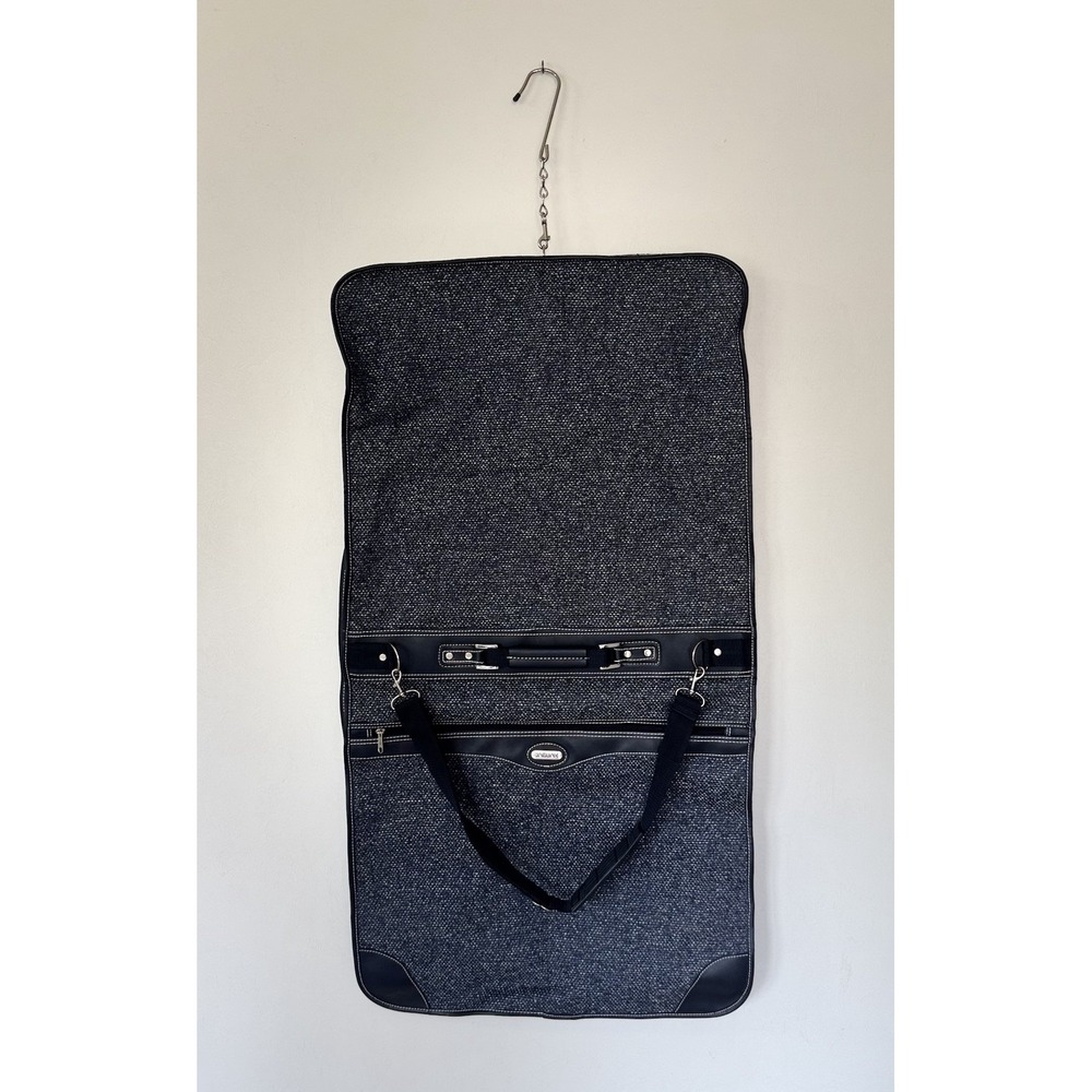 Travel Garment Bag with Shoulder Strap - Black